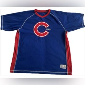 Chicago Cubs  Dynasty Series Sz M Men Women Retro Pullover Jersey Shirt Red Blue